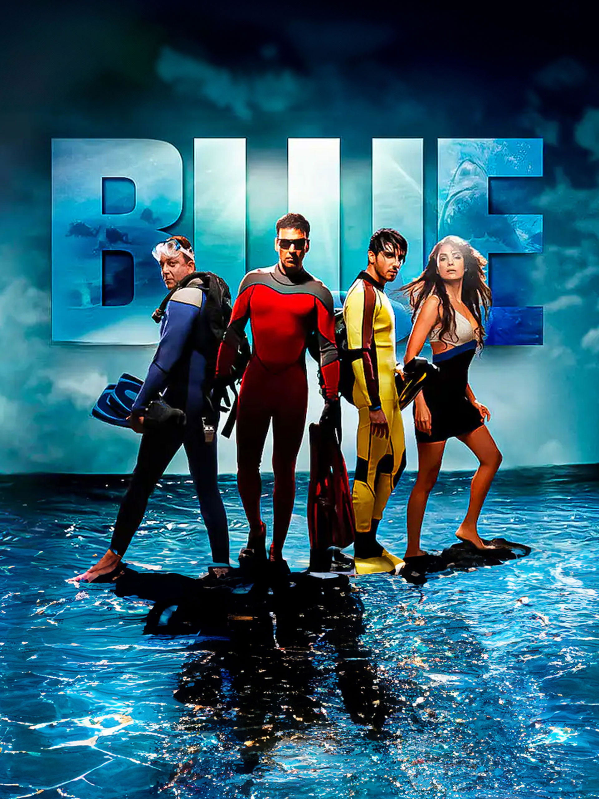 Blue poster